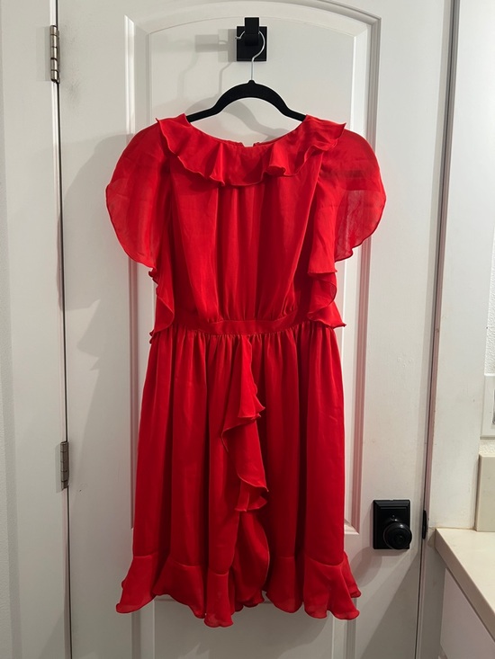 Prabal Gurung Dresses & Skirts - Prabal Gurung for Target Red Ruffle-Trim Cocktail Dress